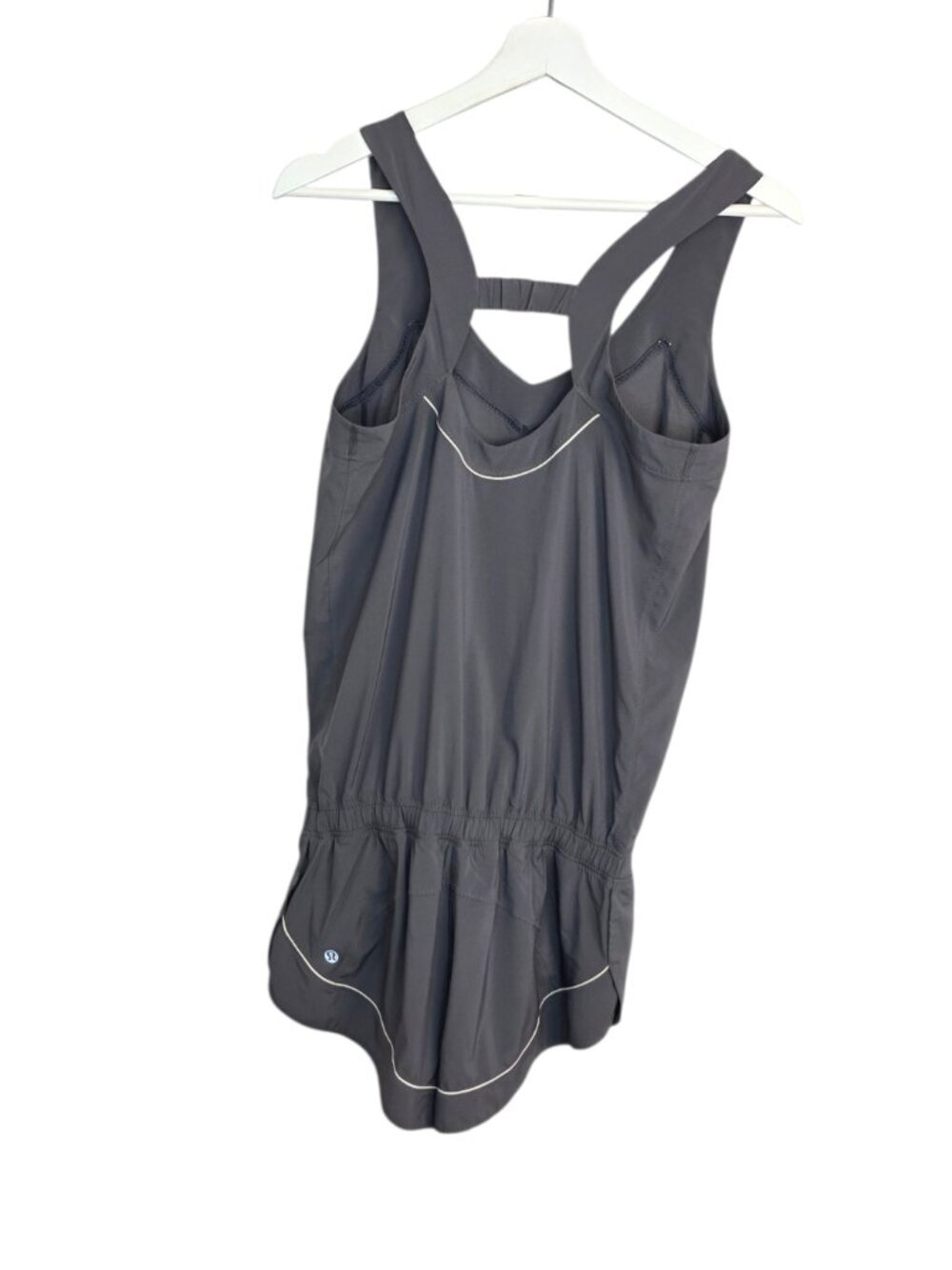 Lululemon Runsie Romper, One Piece, Grey, Lined Shorts, Lightweight - Picture 2 of 10